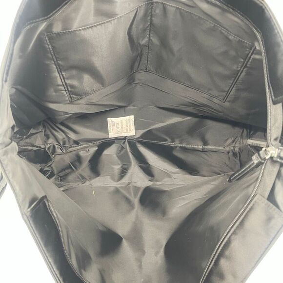 Victoria’s Secret Shine Tote Black Rhinestone Logo Oversized Glam Bag NWT - Picture 11 of 15